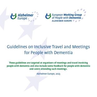 Cover page of Guidelines on Inclusive Travel and Meetings for People with Dementia