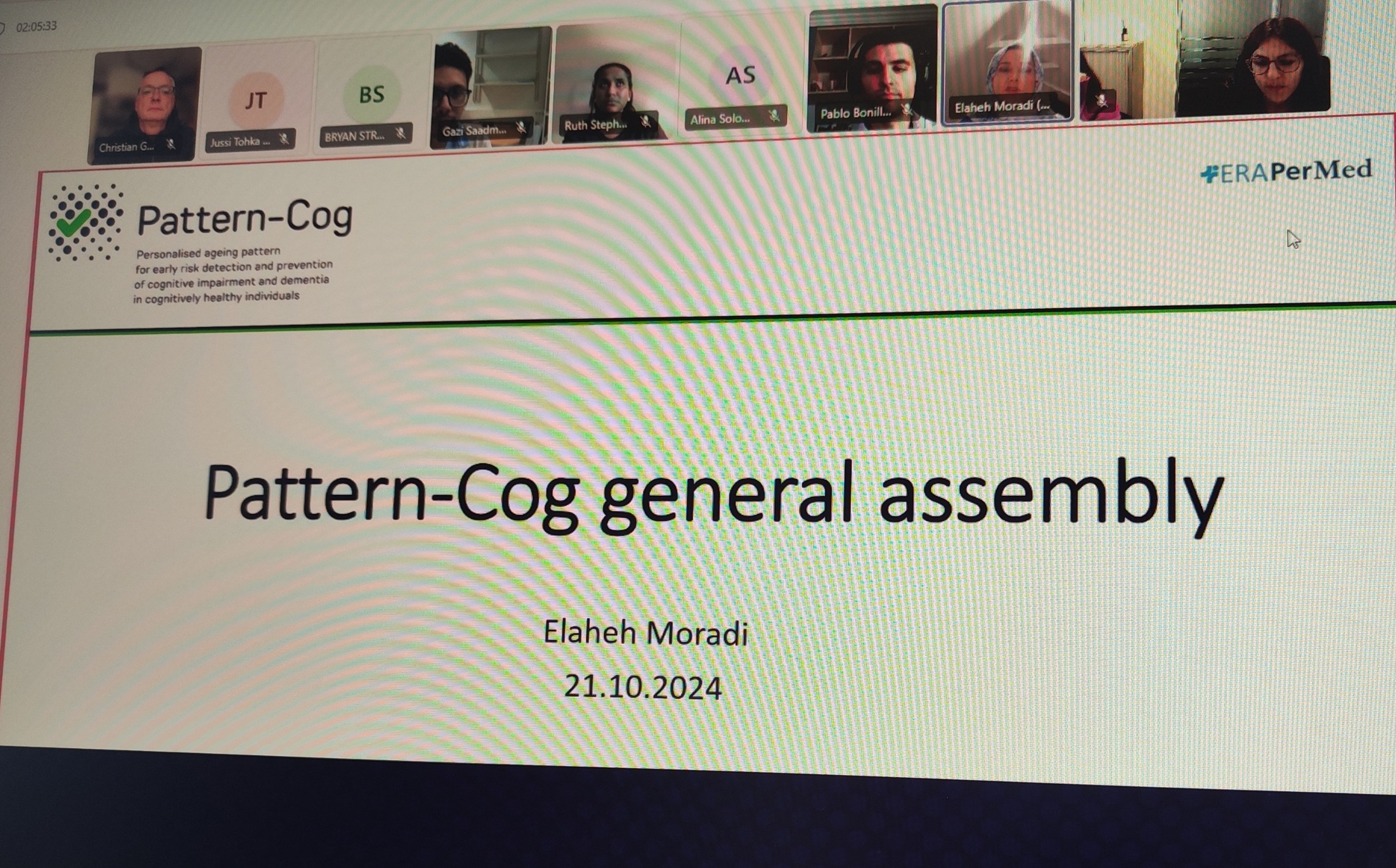 Pattern-Cog project convenes a virtual General Assembly meeting ...