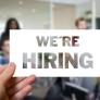 "We are hiring" sign