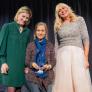 Winner Marlene Rosa (centre) with MEP Carberry (left) and Miriam O'Callaghan (right)