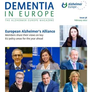 Dementia in Europe magazine issue 38 cover_ square