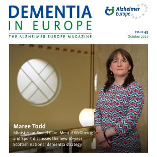 Cover of Dementia in Europe magazine issue 43