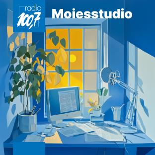 Luxembourg radio station 100,7 Moiesstudio graphic