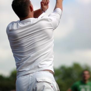 Man playing volleyball