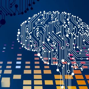 AI graphic of human brain