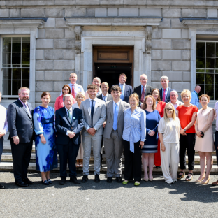 The Alzheimer Society of Ireland team with the FTD Brothers