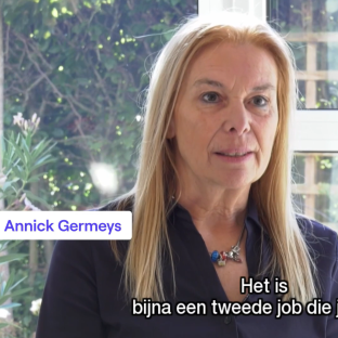 Annick Germeys during broadcast