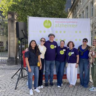 Alzheimer Europe team members together with colleagues from Association Luxembourg Alzheimer