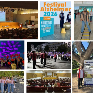 A collage of photos from across Greece during World Alzheimer's Month
