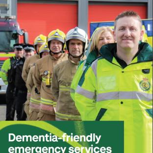 Dementia friendly Emergency service guide front cover