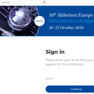 Platform login page - image
