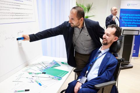 Stelios Kympouropoulos MEP signs Dementia Pledge 2024