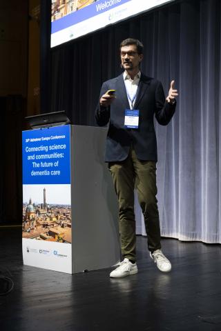 Nicolas Villain giving keynote lecture 1 at 35AEC