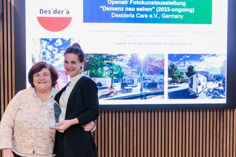 Second place Desideria Care e.V. with Vice-Chair of the Foundation Rosario Zincke