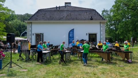 Gerda and the Melodie Percussion Group performing in Utrecht on 14 June 2026