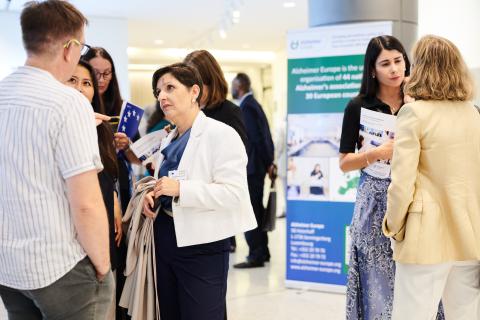 Attendees at the exhibition launch