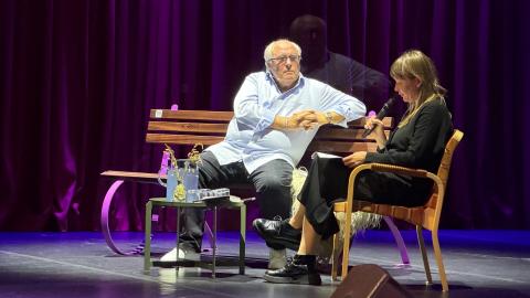 Flemming Østergaard being interviewed